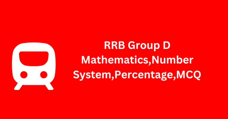 RRB Group D Mathematics