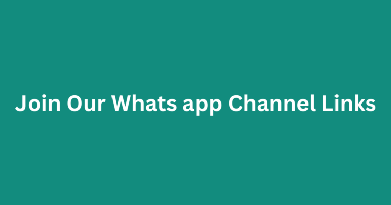Whats app Channel Links