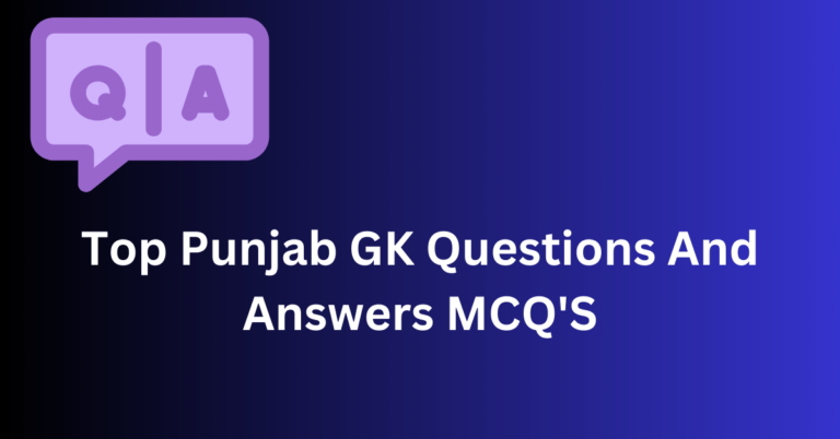 punjab gk Questions